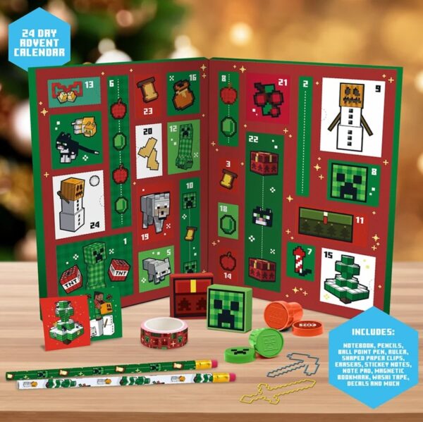 Minecraft Stationery 24 Days Advent Calendar