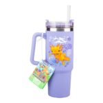 Minecraft Purple Travel Mug XL 900ml with straw