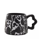 Disney Mickey Mouse Shapes Black & White Crackled Effect Mug