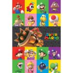 Super Mario Characters Poster 61x92cm