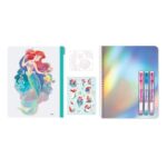 Disney The Little Mermaid Stationery Set, Pencil Case & A5 Notebook