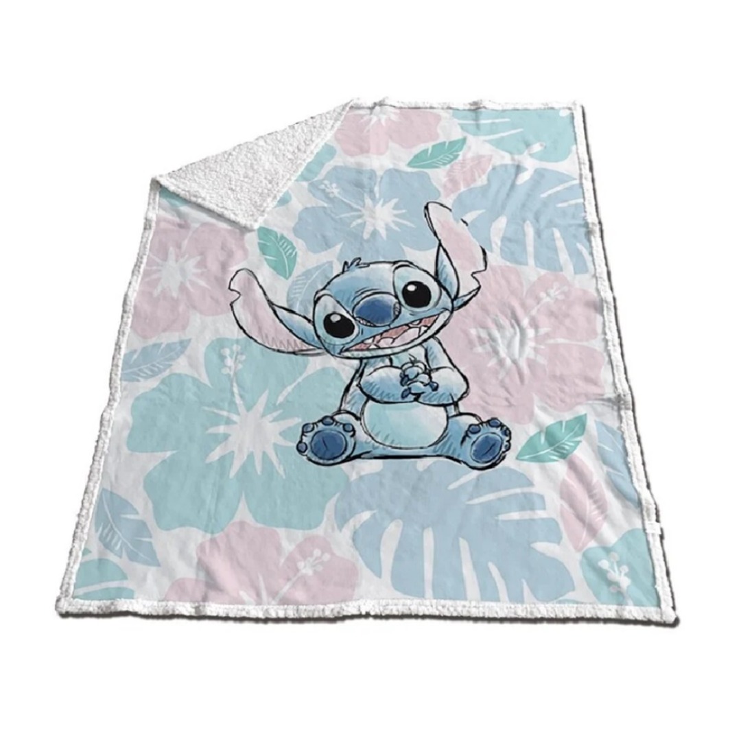 pos-5407010076028-fbde2471343107ce49e4b05a0a8fd35b.jpg Disney Stitch Sherpa Blanket 130x170cm - Image 1