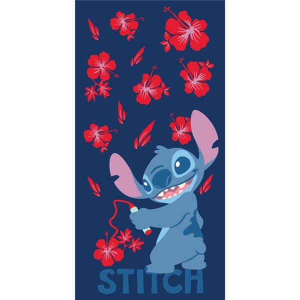 Disney Stitch "Flowers" Beach Towel 100% Cotton 70x140cm