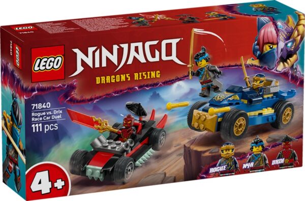 LEGO Ninjago 71840 Rogue vs Drix Race Car Duel