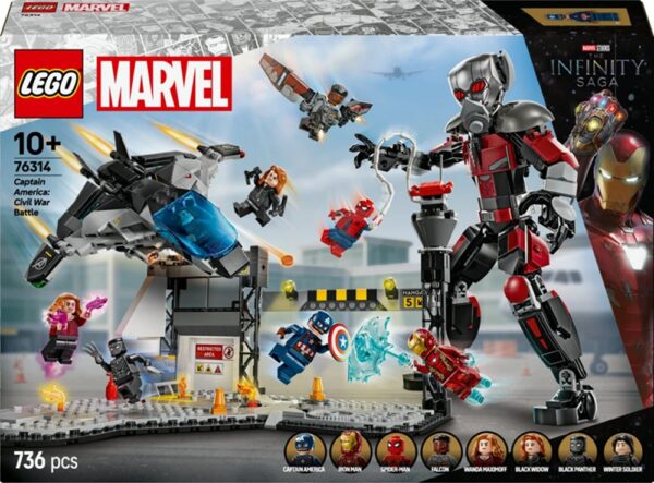 LEGO Marvel 76314 Civil War Action Battle