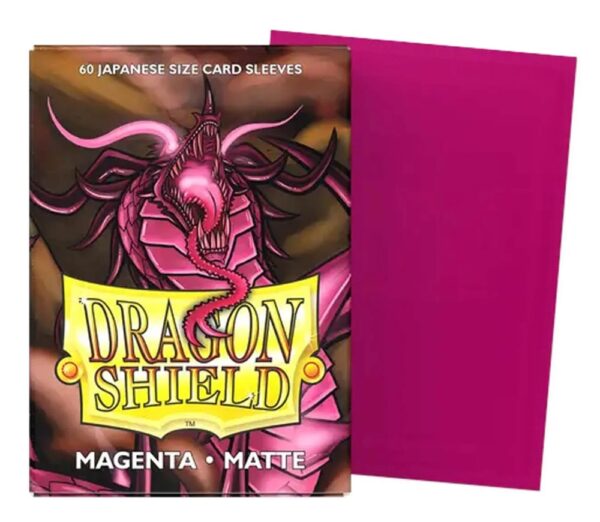 Dragon Shield Matte Magenta Japanese Sleeves (60 Sleeves)