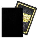 Dragon Shield Matte Black Standard Outer Sleeves (100 Sleeves)