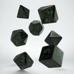 Q-Workshop Call of Cthulhu Black & Green Dice Set