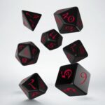 Q-Workshop Classic RPG Black & Red Dice Set
