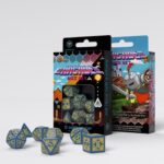 Q-Workshop Arcade Blue & Yellow Dice Set