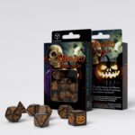 Q-Workshop Halloween Pumpkin Black & Orange Dice Set