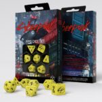 Q-Workshop Cyberpunk Red Dice Set: Danger Zone