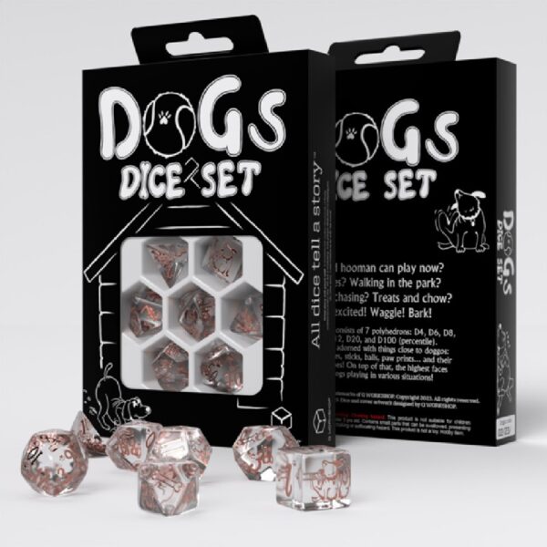 Q-Workshop Dogs Dice Set: Bubbles