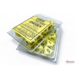 Chessex Opaque Pastel Yellow/Black Set of Ten D10