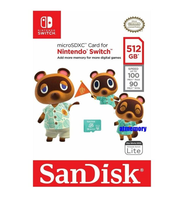 Sandisk Nintendo Switch micro SDXC Card 512 GB