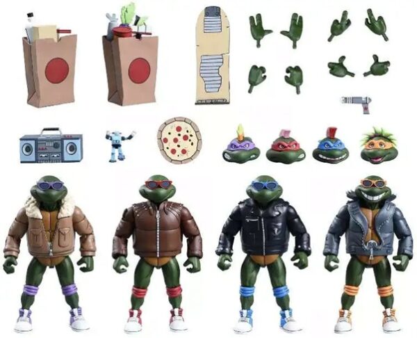 Teenage Mutant Ninja Turtles (Cartoon) 4-Pack Punk Turtles Neca Figures