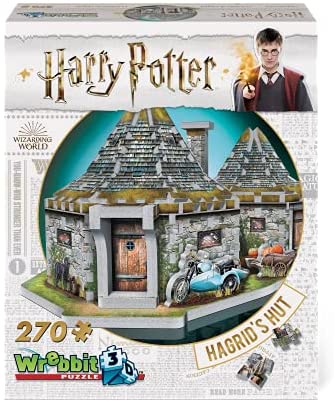 Harry Potter 3D Hagrid's Hut Wrebbit Puzzle 270 Pieces