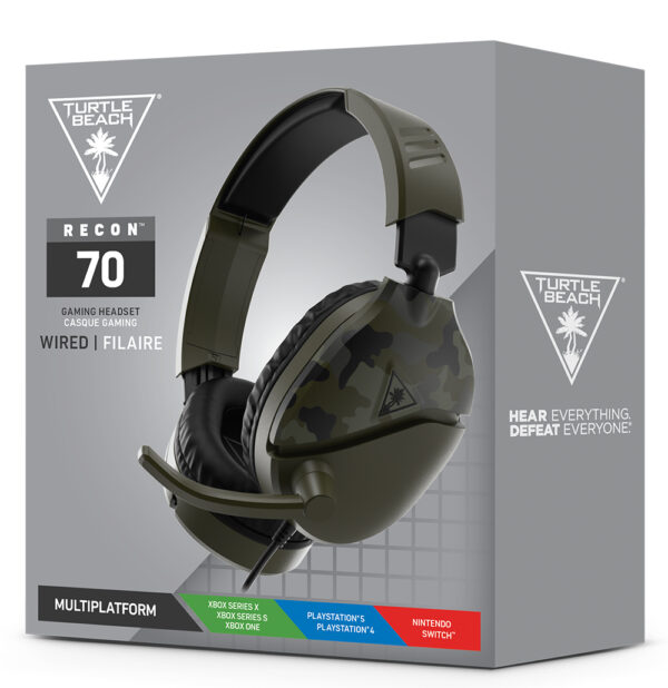 Turtle Beach Recon 70 Wired Gaming Headset Green Camo