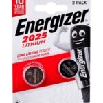 Energizer 2025 Lithium 2 Pack Batteries