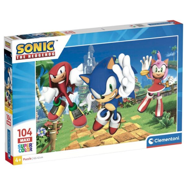 Sonic The Hedgehog Maxi Super Color Puzzle 104 Pieces