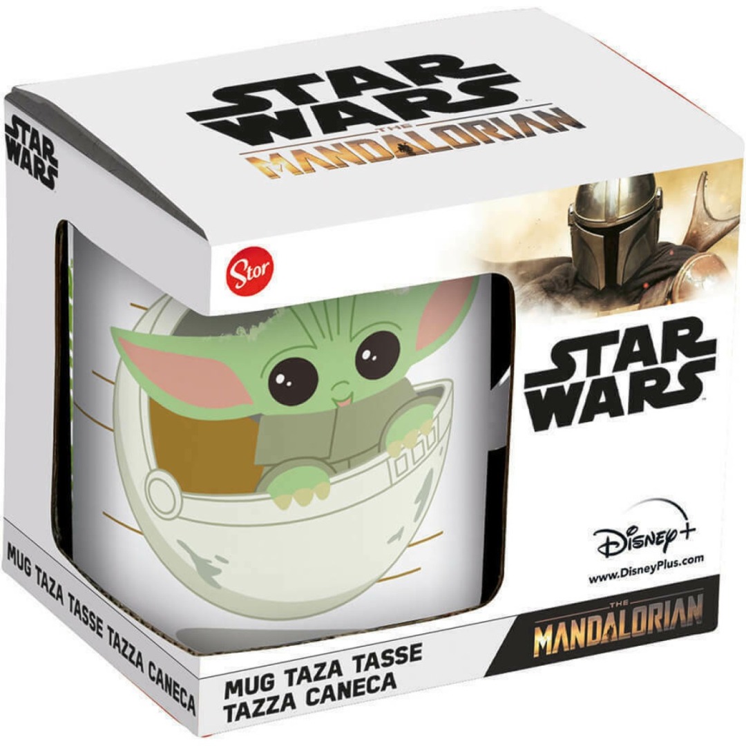 pos-8412497008919-b8bf7a0f69b656440f8c16d49d2cd08a.jpg Star Wars The Mandalorian Grogu Mug 325ml - Image 1