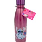 Disney Stitch Watercolor Metalic Pink Stainless Steel Bottle