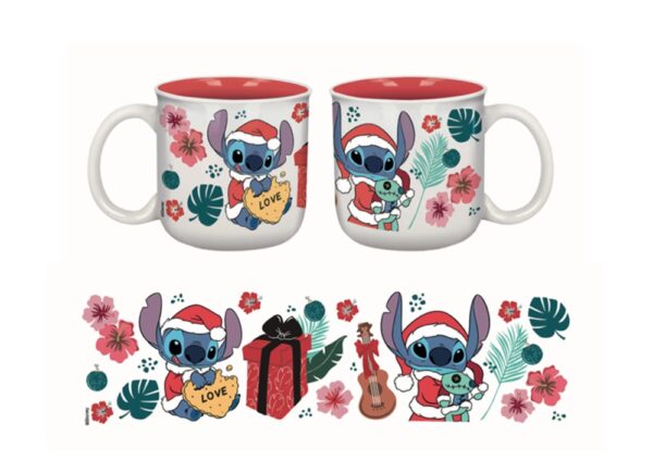 Disney Stitch Christmas Breakfast Mug
