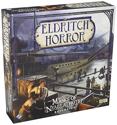 pos-841333105136-432a60a7988532e37ff3e58f25c2695c.jpg Eldritch Horror: Masks of Nyarlathotep Board Game Expansion - Image 1