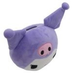 Hello Kitty Kuromi Head Purple 3D Plush Coin Bank