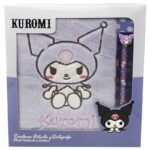 Hello Kitty Kuromi Purple Pack A5 Fur Notebook + Pen