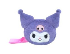 Hello Kitty Kuromi Purple Fur Shoulderbag 24x8x6cm