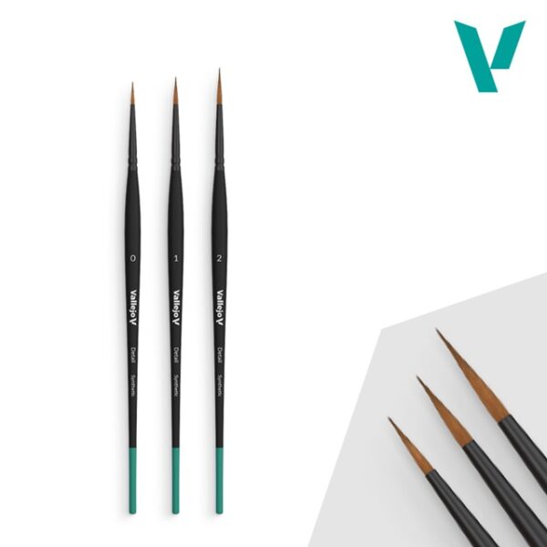 Vallejo Brushes Detail Series - Design Set (Sizes 0, 1, 2)