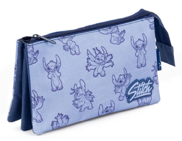 Disney Stitch Mood Triple Pencil Case