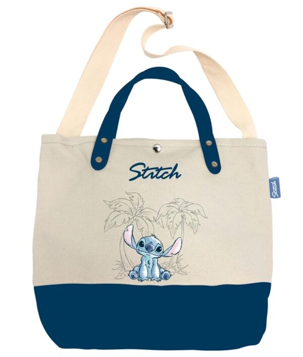 Disney Stitch Ohana & Blue Big Canvas Bag 37x26x11cm