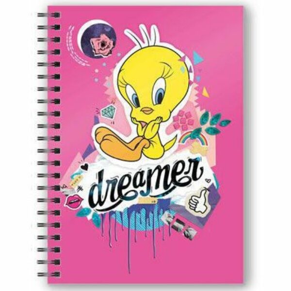 Looney Tunes Tweety Piolin Dreamer 3D Effect Notebook