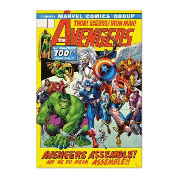 Marvel Avengers Comics Cover 100th Issue Poster 61x91cm