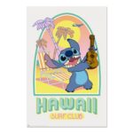 Disney Stitch Hawaii Surf Club Poster 61x91cm