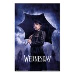 Wednesday With Her Umbrella Poster 61x91cm