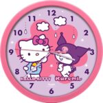 Hello Kitty & Kuromi Wall Clock
