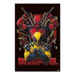 Marvel Deadpool & Wolverine Fight Poster 61x91cm