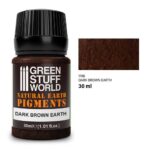 Green Stuff World Natural Earth Pigments Dark Brown Earth 30ml