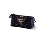 One Piece Vintage Skull Triple Pencil Case