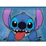Disney Stitch Denim Wallet 19x10x2cm