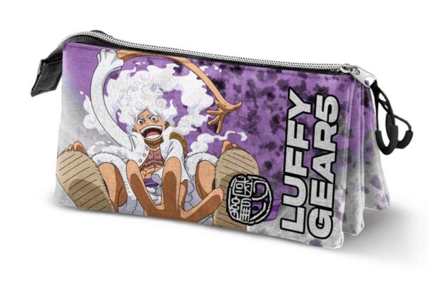 One Piece Luffy Gear 5 Triple Pencil Case