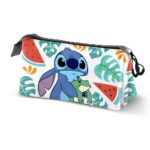 Disney Stitch & Frog Triple Pencil Case