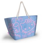 Hello Kitty & Melody Denim Beach Bag 52x37x17cm