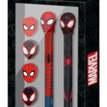 Marvel Spider-Man Set of 2 Pencils + 4 Erasers