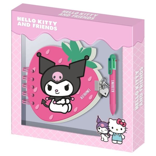Kuromi Strawberry Diary + Pen Gift Box