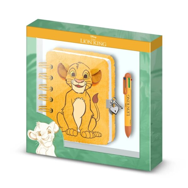 Disney The Lion King Simba Fur Diary + Pen Gift Box