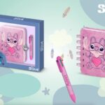 Disney Stitch Angel Love Fur Diary + Pen Gift Box